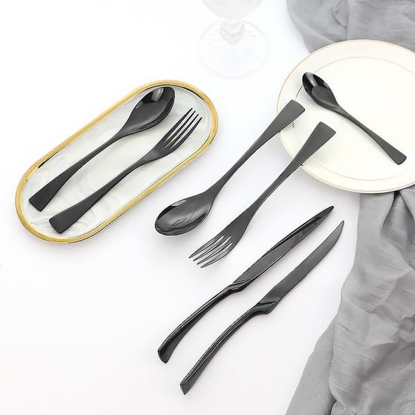 flatware sets black cutlery set stainless steel dinnerware mirror dessert spoon western kitchen fork steak knife tableware
flatware sets black cutlery set stainless steel dinnerware mirror dessert spoon western kitchen fork steak knife tableware
