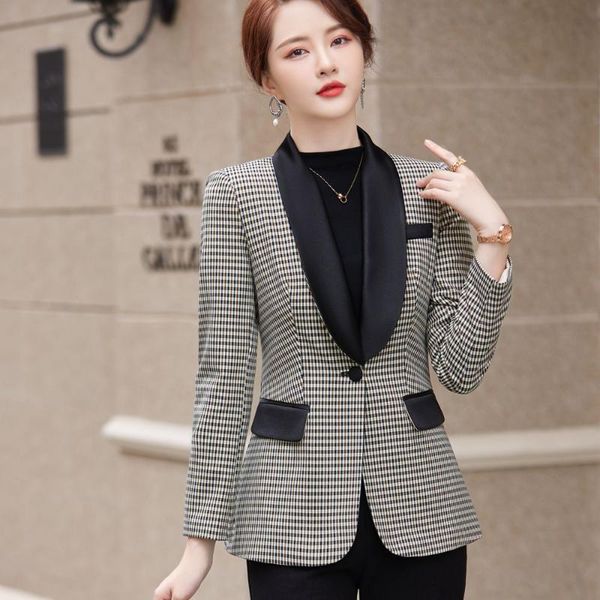 women's two piece pants 2021 autumn and winter professional wear casual office sets double breasted ladies jacket two-piece fashion tro, White
women's two piece pants 2021 autumn and winter professional wear casual office sets double breasted ladies jacket two-piece fashion tro, White
