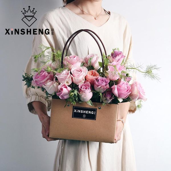 kraft paper bag waterproof flower basket 1pcs arrangement activities portable valentine's day birthday gift wrap
kraft paper bag waterproof flower basket 1pcs arrangement activities portable valentine's day birthday gift wrap