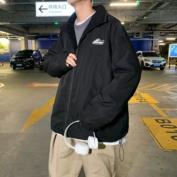 jackets lamb wool men's loose large thiened cotton padded autumn and winter fashion casual double faced jaet, Black;brown
jackets lamb wool men's loose large thiened cotton padded autumn and winter fashion casual double faced jaet, Black;brown