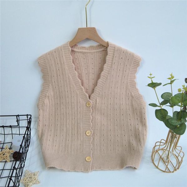 women's knits & tees knitted vest solid color cardigan autumn and winter korean version of the v-neck sleeveless hollow sweater jacket, White
women's knits & tees knitted vest solid color cardigan autumn and winter korean version of the v-neck sleeveless hollow sweater jacket, White