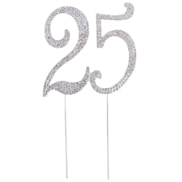 other festive & party supplies 25 cake er for 25th birthday or anniversary crystal rhinestones decorative (silver)
other festive & party supplies 25 cake er for 25th birthday or anniversary crystal rhinestones decorative (silver)