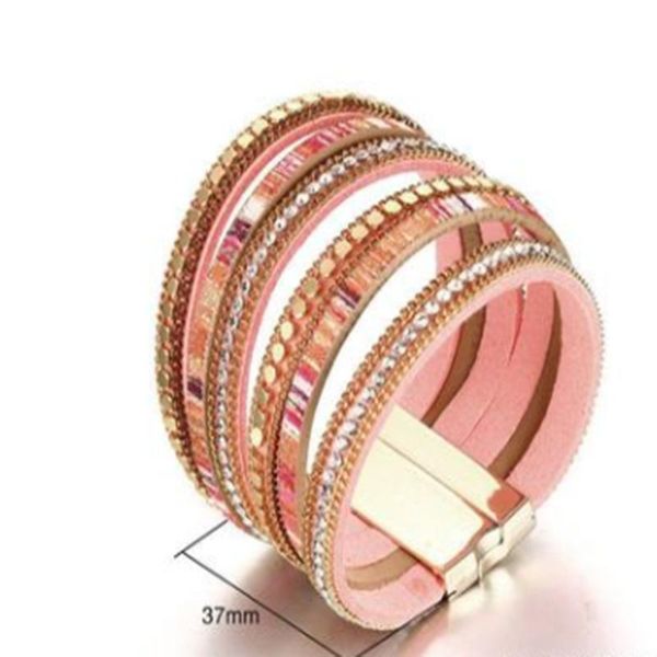 bangle 2021 trendy and simple style alloy pu leather material magnet buckle european american suitable for women jewelry, Black
bangle 2021 trendy and simple style alloy pu leather material magnet buckle european american suitable for women jewelry, Black
