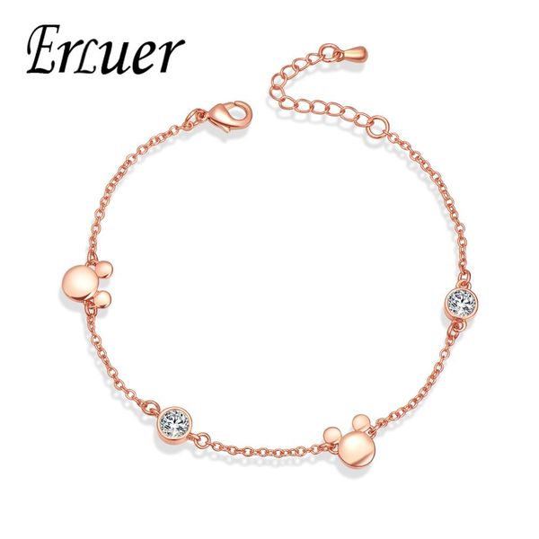 charm link bracelets for women rose gold mouse jewellery new style girl fashion tide crystal zircon bracelet jewelry gift, Black
charm link bracelets for women rose gold mouse jewellery new style girl fashion tide crystal zircon bracelet jewelry gift, Black