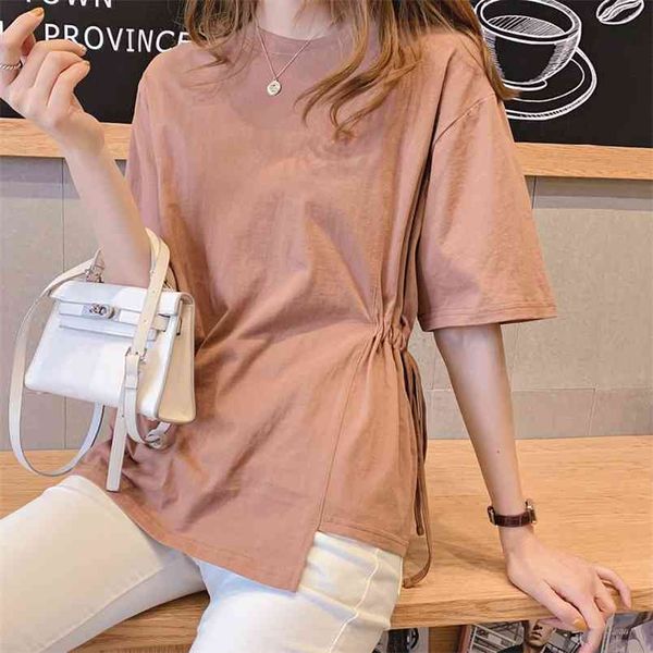 wwenn o-neck summer t shirt women folds y2k casual womens tee shirts cotto lace up short sleeve t-shirt ladies 210507, White
wwenn o-neck summer t shirt women folds y2k casual womens tee shirts cotto lace up short sleeve t-shirt ladies 210507, White