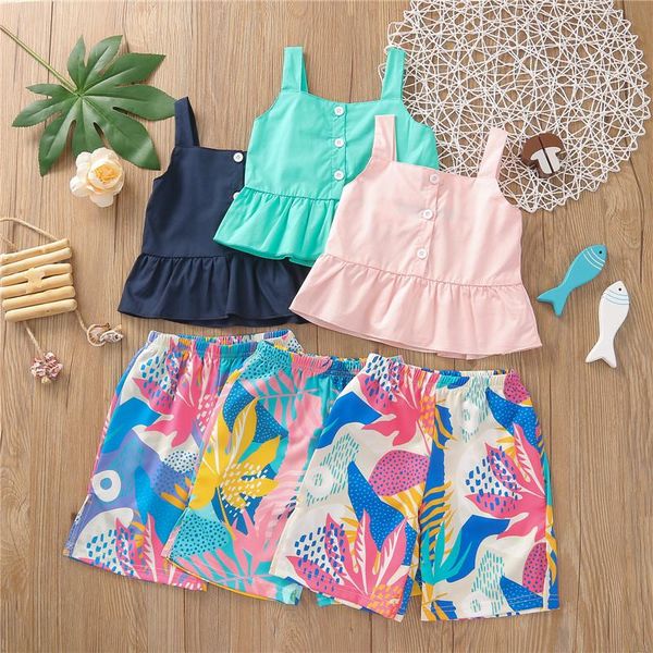 clothing sets summer casual beach outfits sweet baby girls square collar buttons vest and printed loose pants trousers kids 2 pieces 1-5year, White
clothing sets summer casual beach outfits sweet baby girls square collar buttons vest and printed loose pants trousers kids 2 pieces 1-5year, White