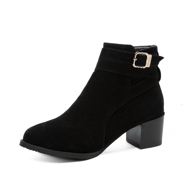 asumer fashion 5cm dressed in square heels women's shoes ewe zip winter boots, Black
asumer fashion 5cm dressed in square heels women's shoes ewe zip winter boots, Black