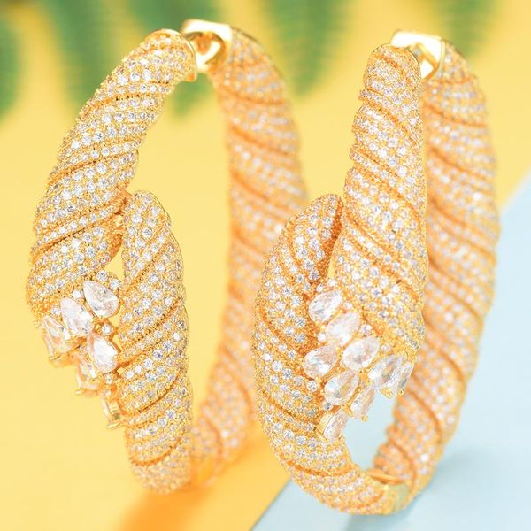 hoop & huggie blachette charms cubic zirconia statement for women earrings trendy big circle original design boucle d'oreille, Golden;silver
hoop & huggie blachette charms cubic zirconia statement for women earrings trendy big circle original design boucle d'oreille, Golden;silver