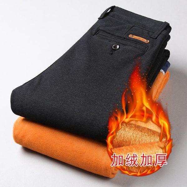 men's jeans quality cashmere trousers men middle-aged winter plus velvet thick warm casual all-match jean loose straight pants size 28, Blue
men's jeans quality cashmere trousers men middle-aged winter plus velvet thick warm casual all-match jean loose straight pants size 28, Blue