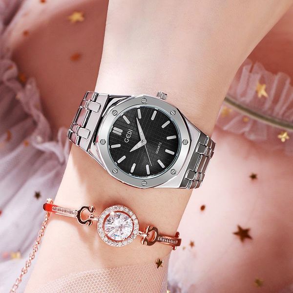 luxury fashion diamond women watch steel ladies crystal rhinestone quartz watches casual dress wristwatch clock gift wristwatches, Slivery;brown
luxury fashion diamond women watch steel ladies crystal rhinestone quartz watches casual dress wristwatch clock gift wristwatches, Slivery;brown
