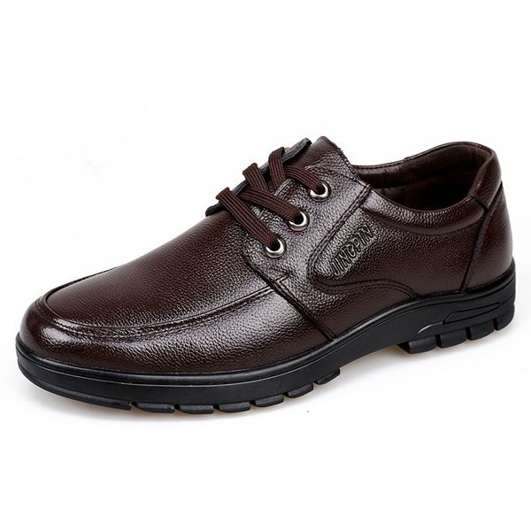 dress shoes genuine leather men casual luxury british business fashion round toe lace up spring autumn old man's footwear i5v1, Black
dress shoes genuine leather men casual luxury british business fashion round toe lace up spring autumn old man's footwear i5v1, Black