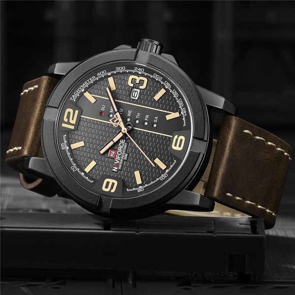 wristwatches naviforce luxury sport watch men waterproof quartz leather military wrist watches male clock relogio masculino, Slivery;brown
wristwatches naviforce luxury sport watch men waterproof quartz leather military wrist watches male clock relogio masculino, Slivery;brown