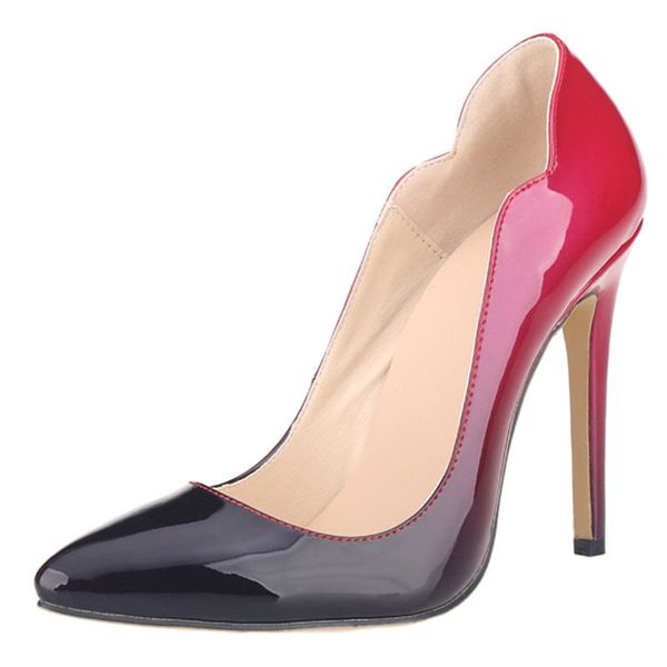 shallow mouth mixed gradient color wave stiletto women pumps ultra very high heel wedding fetish shoes 42 dress, Black
shallow mouth mixed gradient color wave stiletto women pumps ultra very high heel wedding fetish shoes 42 dress, Black