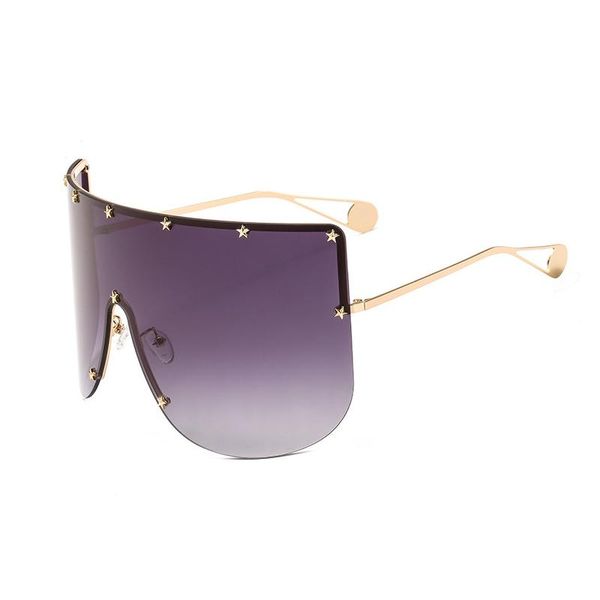 sunglasses fashion retro rimless oversized mask star for women men brand design outdoor windproof sun glasses eyewear oculos, White;black
sunglasses fashion retro rimless oversized mask star for women men brand design outdoor windproof sun glasses eyewear oculos, White;black