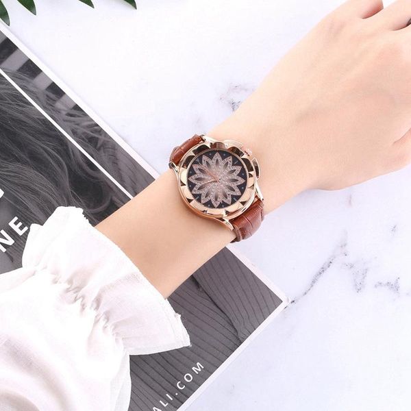 wristwatches ladies watch casual fashion flower rhinestone dial quartz leather wristwatch simple designer women clock orologio saat, Slivery;brown
wristwatches ladies watch casual fashion flower rhinestone dial quartz leather wristwatch simple designer women clock orologio saat, Slivery;brown