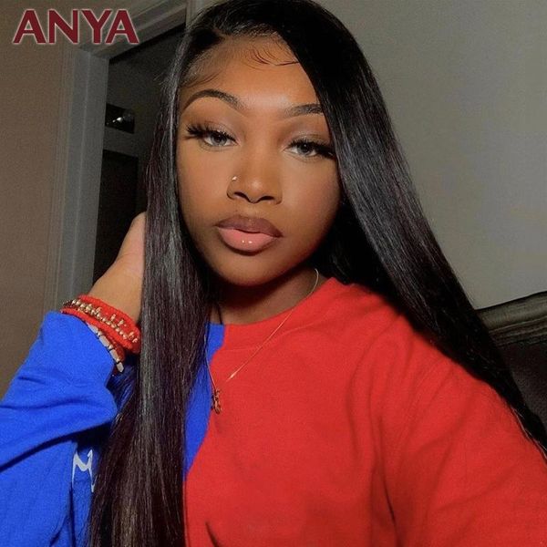 lace wigs anya straight 13x4 front wig pre plucked human hair 30 inch transparent brazillian remy for black women, Black;brown
lace wigs anya straight 13x4 front wig pre plucked human hair 30 inch transparent brazillian remy for black women, Black;brown