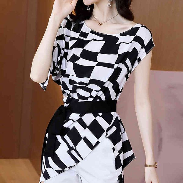 blusas blouses femme short sleeve blouse women blusas mujer de moda verano black white plaid chiffon blouse shirt e709 210426
blusas blouses femme short sleeve blouse women blusas mujer de moda verano black white plaid chiffon blouse shirt e709 210426