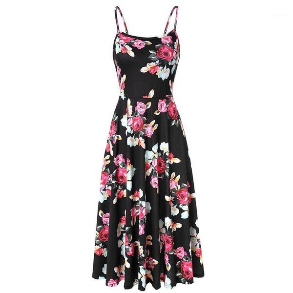 halter print dress ladies loose sling big swing sleeveless floral women casual elegant a word robe female vestido dresses, Black;gray
halter print dress ladies loose sling big swing sleeveless floral women casual elegant a word robe female vestido dresses, Black;gray