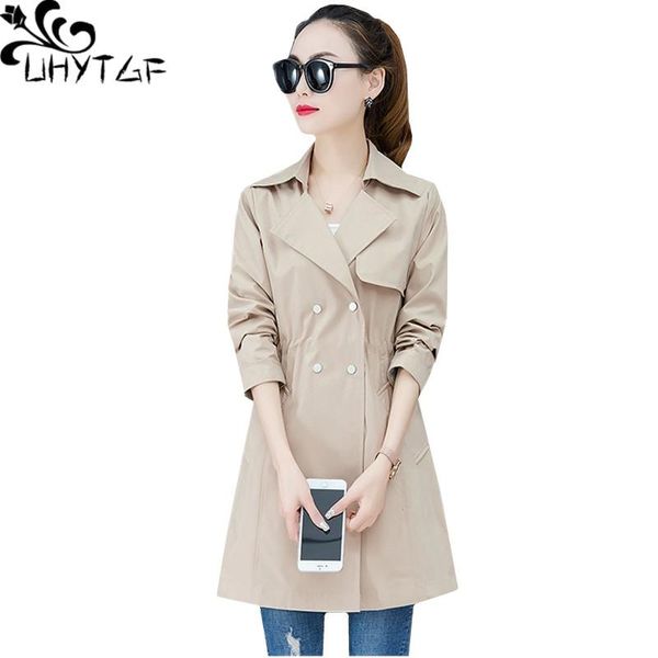 women's trench coats uhytgf spring autumn coat for women mid-length double-breasted loose thin casual woman plus size outerwear 1478, Tan;black
women's trench coats uhytgf spring autumn coat for women mid-length double-breasted loose thin casual woman plus size outerwear 1478, Tan;black