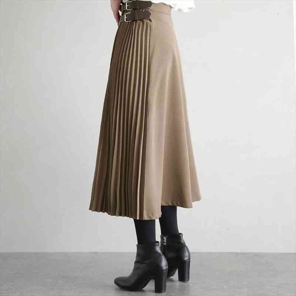 autumn winter irregular sashes women skirts mid calf pleated vintage high waist casual female faldas, Black
autumn winter irregular sashes women skirts mid calf pleated vintage high waist casual female faldas, Black