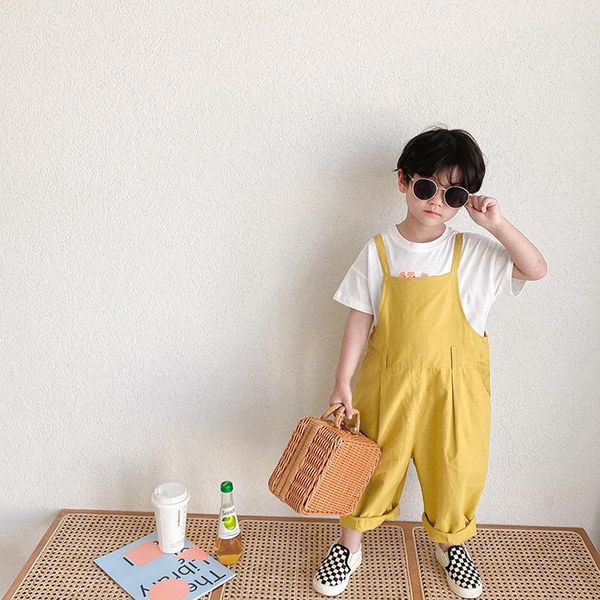 boys and girls summer fashion wide leg overalls 1-8 years 3 colors loose suspender trousers jumpsuits, Blue
boys and girls summer fashion wide leg overalls 1-8 years 3 colors loose suspender trousers jumpsuits, Blue