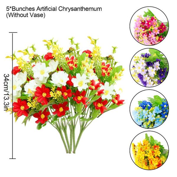 decorative flowers & wreaths artificial daisy flower 5 bunches chrysanthemum home wedding garden decor vivid lifelike silk daisies decoratio
decorative flowers & wreaths artificial daisy flower 5 bunches chrysanthemum home wedding garden decor vivid lifelike silk daisies decoratio