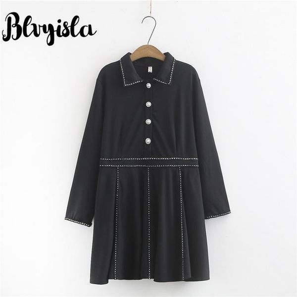 casual dresses blvyisla 4xl oversize retro black mid-length dress 2021 female autumn button gothic bottoming plus size, Black;gray
casual dresses blvyisla 4xl oversize retro black mid-length dress 2021 female autumn button gothic bottoming plus size, Black;gray