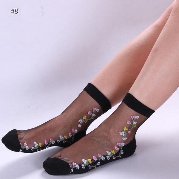 socks & hosiery 1pair fashion summer lace cute crystal glass silk sox for women thin transparent short girls stretch flower meias, Black;white
socks & hosiery 1pair fashion summer lace cute crystal glass silk sox for women thin transparent short girls stretch flower meias, Black;white