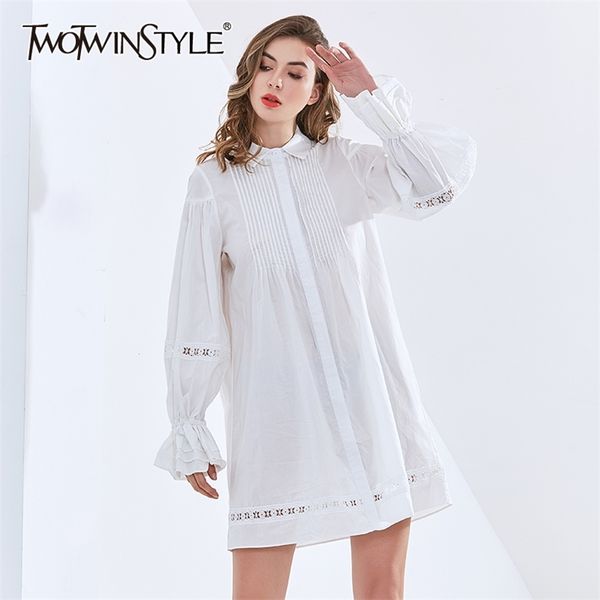loose patchwork pleated dress for women lapel long sleeve casual elegant white dresses female fashion clothing 210520, Black;gray
loose patchwork pleated dress for women lapel long sleeve casual elegant white dresses female fashion clothing 210520, Black;gray