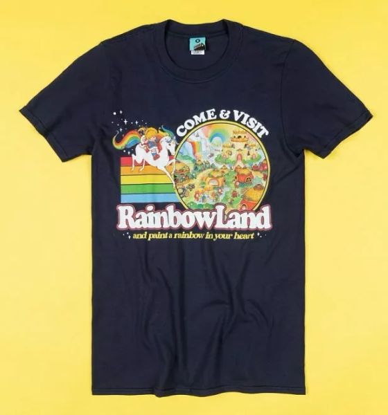 official rainbow brite visit rainbow land navy t-shirt, White;black
official rainbow brite visit rainbow land navy t-shirt, White;black