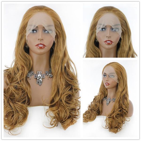 honey blonde high temperature fiber hair wigs long wavy synthetic 13*4 lace front wig with baby for women, Black
honey blonde high temperature fiber hair wigs long wavy synthetic 13*4 lace front wig with baby for women, Black