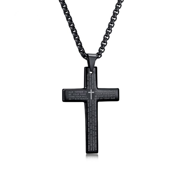 philippians black cross pendant necklace for men necklaces stainless steel casual religion faith prayer classic jewelry 60cm long, Silver
philippians black cross pendant necklace for men necklaces stainless steel casual religion faith prayer classic jewelry 60cm long, Silver