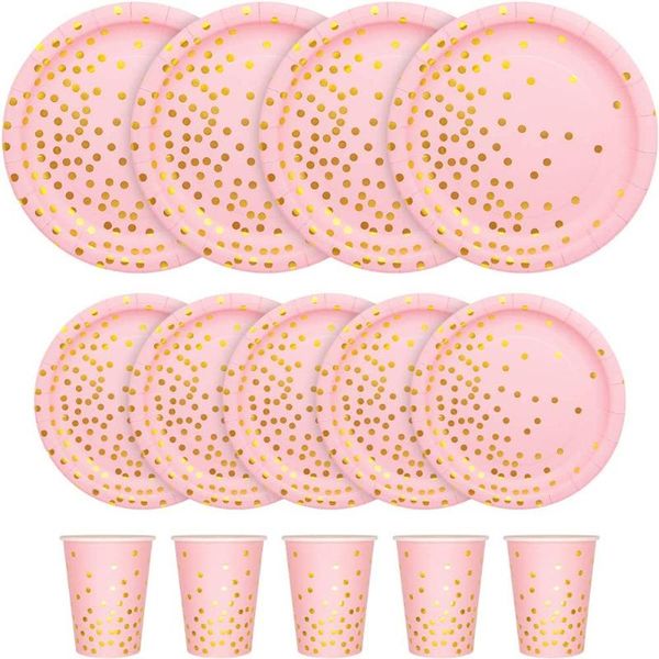 disposable dinnerware pink gold polka dot plate theme party girlfriend birthday supplies elegant tableware wedding
disposable dinnerware pink gold polka dot plate theme party girlfriend birthday supplies elegant tableware wedding
