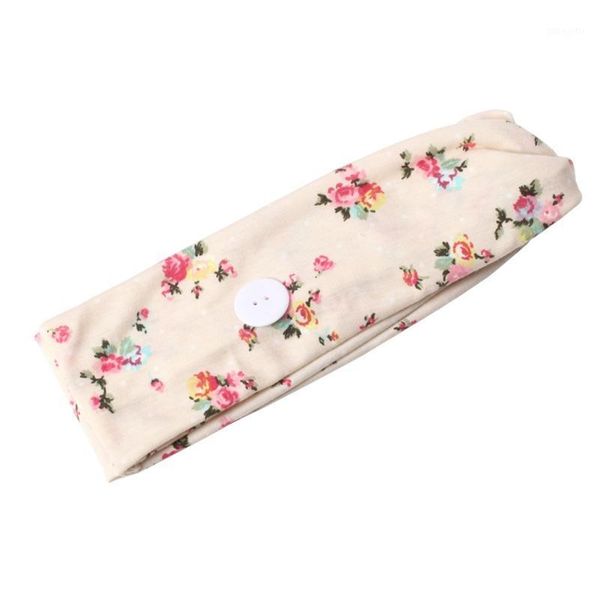 button headband elastic facemask holder head wrap wide hairbands hair accessory bun maker1, Brown
button headband elastic facemask holder head wrap wide hairbands hair accessory bun maker1, Brown