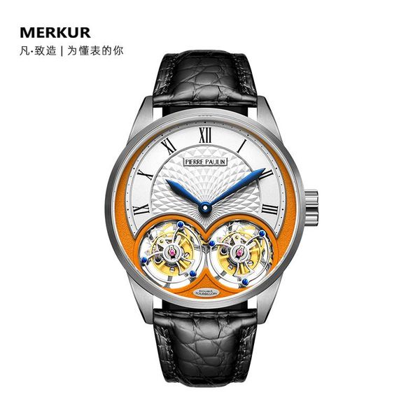 wristwatches tourbillon watch manual mechanical sapphire mirror double hollow skeleton designer gift business watches, Slivery;brown
wristwatches tourbillon watch manual mechanical sapphire mirror double hollow skeleton designer gift business watches, Slivery;brown