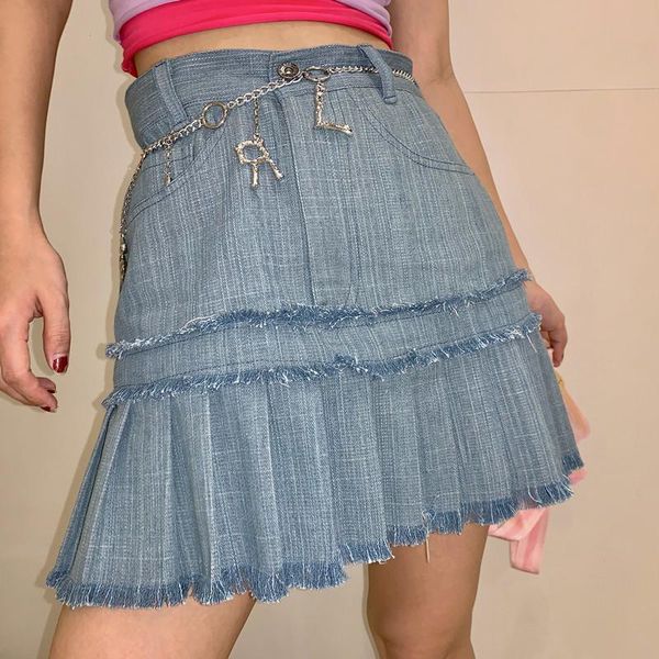 skirts denim skirt girl metal chain belt retro pleated mini cute sweet girls jupe, Black
skirts denim skirt girl metal chain belt retro pleated mini cute sweet girls jupe, Black