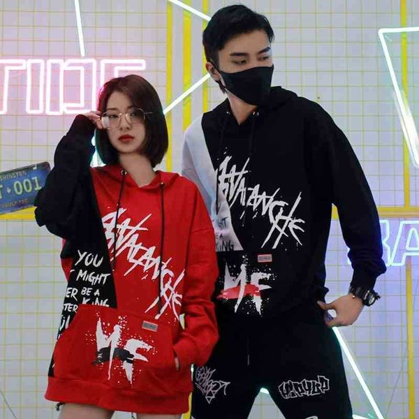 autumn couple's casual hooded sweater men's hip hop brand ins coat high street leisure splicing national fashion shoes, Black
autumn couple's casual hooded sweater men's hip hop brand ins coat high street leisure splicing national fashion shoes, Black