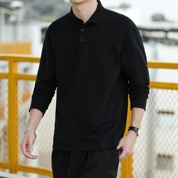 n7t autumnt-wo polo young business leisure men's t-shirts) long sleeve t-shirt cotton comfortable versatile men's wear, White;black
n7t autumnt-wo polo young business leisure men's t-shirts) long sleeve t-shirt cotton comfortable versatile men's wear, White;black