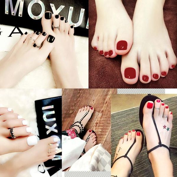 false nails arrival toe matte short square fake toenails full cover glue on for women girls, Red;gold
false nails arrival toe matte short square fake toenails full cover glue on for women girls, Red;gold