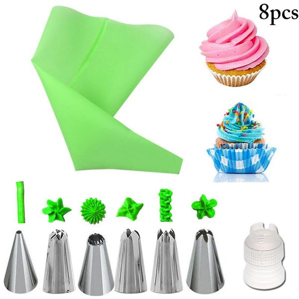 cake decorating kit reusable assorted stainless steel icing tips pastry bag set diy baking tools kitchen accessories &
cake decorating kit reusable assorted stainless steel icing tips pastry bag set diy baking tools kitchen accessories &
