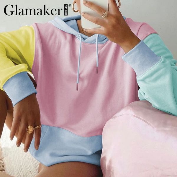 glamaker long sleeve oversize casual sweatshirts women autumn fashion clothes macaron hoodies pullovers sweatshirt winter 210412, Black
glamaker long sleeve oversize casual sweatshirts women autumn fashion clothes macaron hoodies pullovers sweatshirt winter 210412, Black