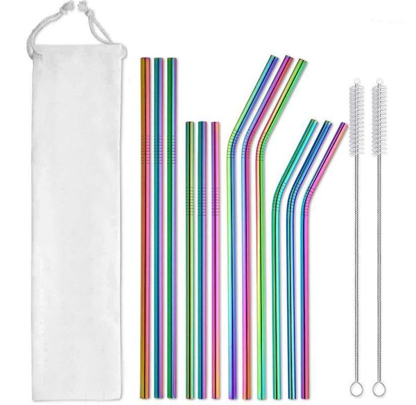 drinking straws reusable straw stainless steel set metal colorful with cleaning brush bar party accessories1
drinking straws reusable straw stainless steel set metal colorful with cleaning brush bar party accessories1