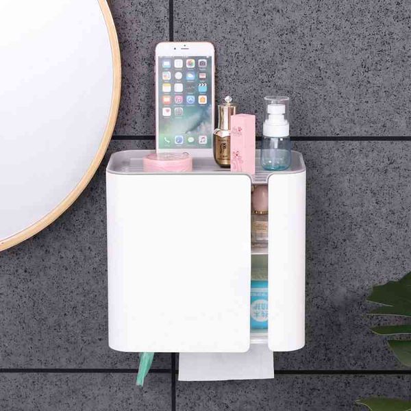 WC Tissue Household Products No Punching Transparent Wall-mounted Holder Creative Waterproof Toilet Paper Box 210401
WC Tissue Household Products No Punching Transparent Wall-mounted Holder Creative Waterproof Toilet Paper Box 210401