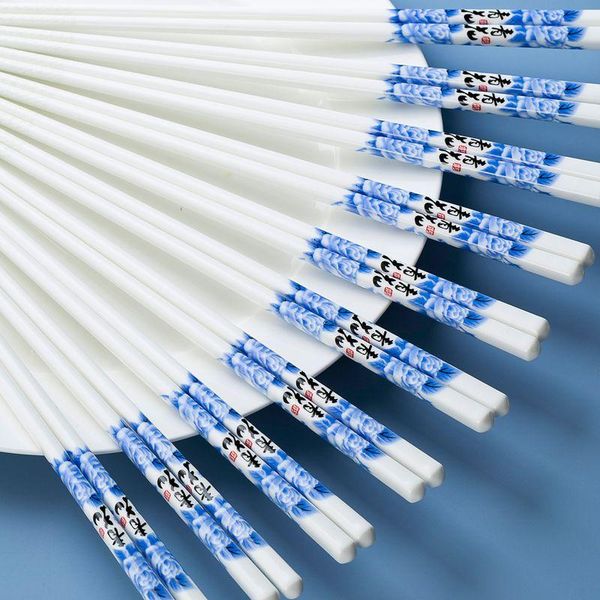 chopsticks 10 pairs/lot jingdezhen ceramic chinese blue and white porcelain tableware anti-mold non-slip bone china
chopsticks 10 pairs/lot jingdezhen ceramic chinese blue and white porcelain tableware anti-mold non-slip bone china