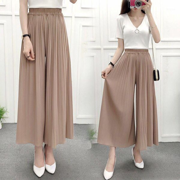 women's pants & capris ladies wide leg trousers solid color thin loose casual for summer tc21, Black;white 
women's pants & capris ladies wide leg trousers solid color thin loose casual for summer tc21, Black;white