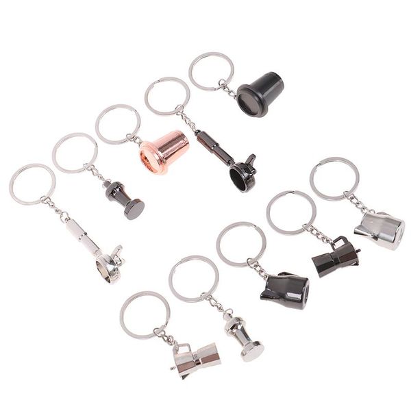 keychains creative barista coffee tamper keychain maker handle moka pitcher key ring portable coffeeware espresso accessories gift, Silver
keychains creative barista coffee tamper keychain maker handle moka pitcher key ring portable coffeeware espresso accessories gift, Silver