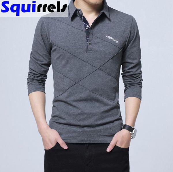 men's polos t-shirt lapel long sleeve business casual large size collared undershirt fashion trendy clothing, White;black
men's polos t-shirt lapel long sleeve business casual large size collared undershirt fashion trendy clothing, White;black