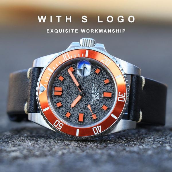 wristwatches watch mens machinical automatic nh35 luminous hands sapphire glass stainless steel case mod stone meteorite genuine watchband, Slivery;brown
wristwatches watch mens machinical automatic nh35 luminous hands sapphire glass stainless steel case mod stone meteorite genuine watchband, Slivery;brown