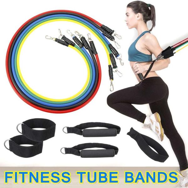 11pcs/set resistance bands latex pull rope fitness equipment exercises tubes pedal excerciser body training workout yoga + bag
11pcs/set resistance bands latex pull rope fitness equipment exercises tubes pedal excerciser body training workout yoga + bag
