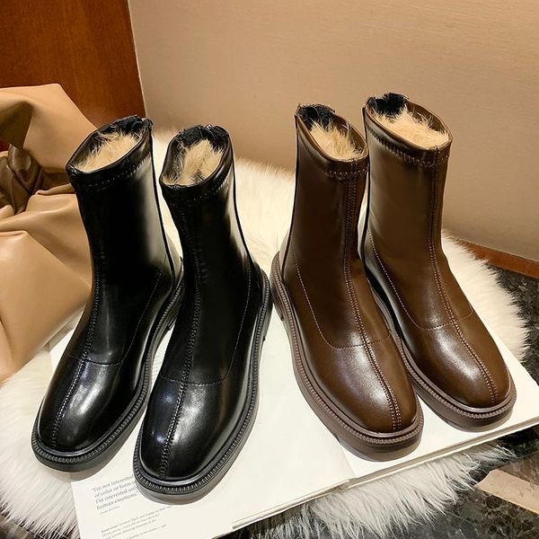 boots women 2021 zipper winter footwear round toe flat heel shoes clogs platform rubber ankle autumn low ladies basic solid, Black
boots women 2021 zipper winter footwear round toe flat heel shoes clogs platform rubber ankle autumn low ladies basic solid, Black